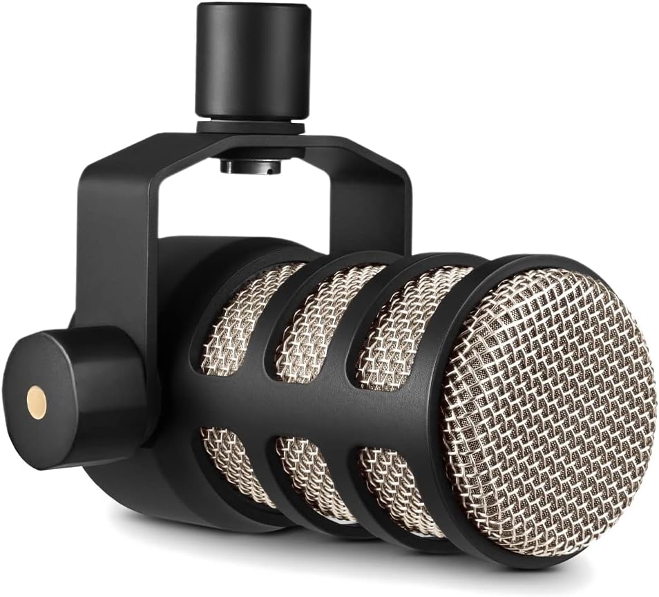 RØDE PodMic Cardioid Dynamic Broadcast Microphone — XLR Output ONLY, Requires Audio Interface (RØDECaster or similar). For USB Plug-and-Play, see PodMic USB.