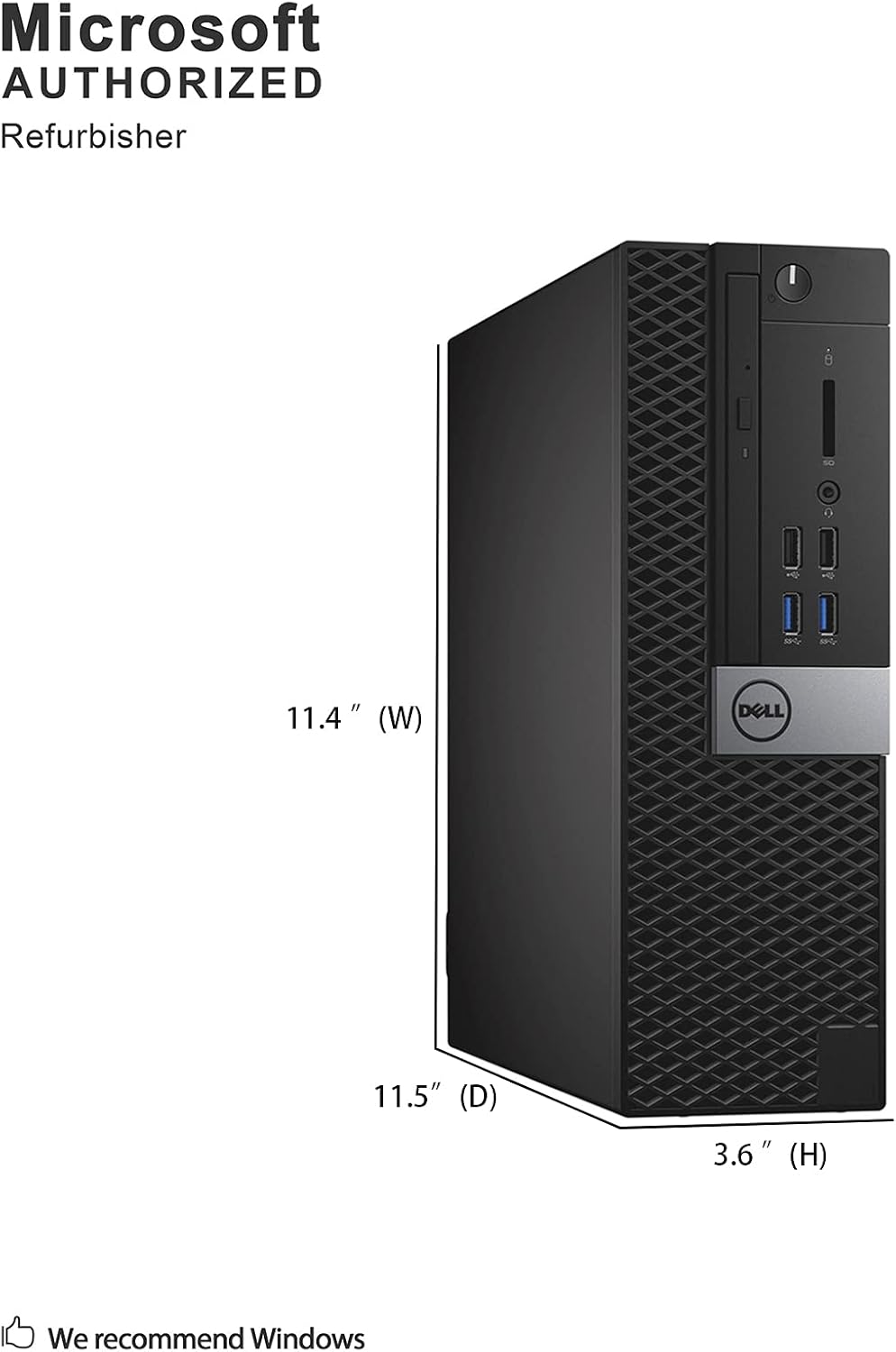 Dell OptiPlex 7040 Small Form Factor PC, Intel Quad Core i7-6700 up to 4.0GHz, 16G DDR4, 512G SSD, Windows 11 Pro (Renewed)