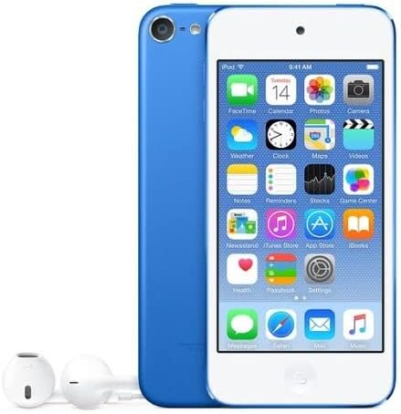 Music Player Compatible with MP4/MP3 - Apple iPod Touch 6th Generation (128GB) (Blue, 128GB) (Renewed)