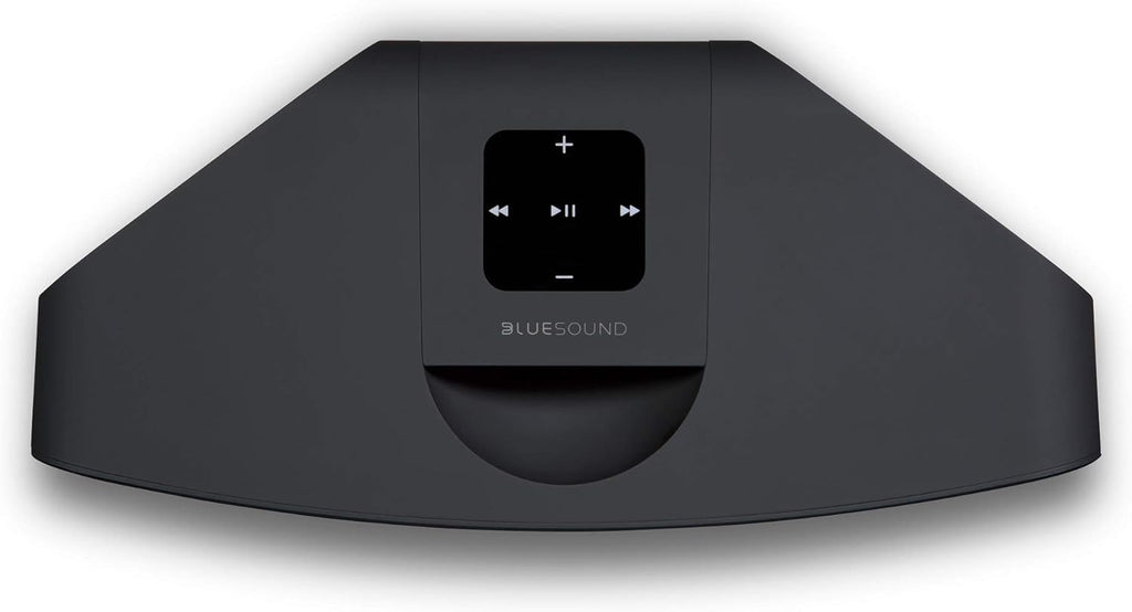 Bluesound Pulse MINI 2i Compact Wireless Multi-Room Smart Speaker with Bluetooth - Black - Compatible with Alexa and Siri