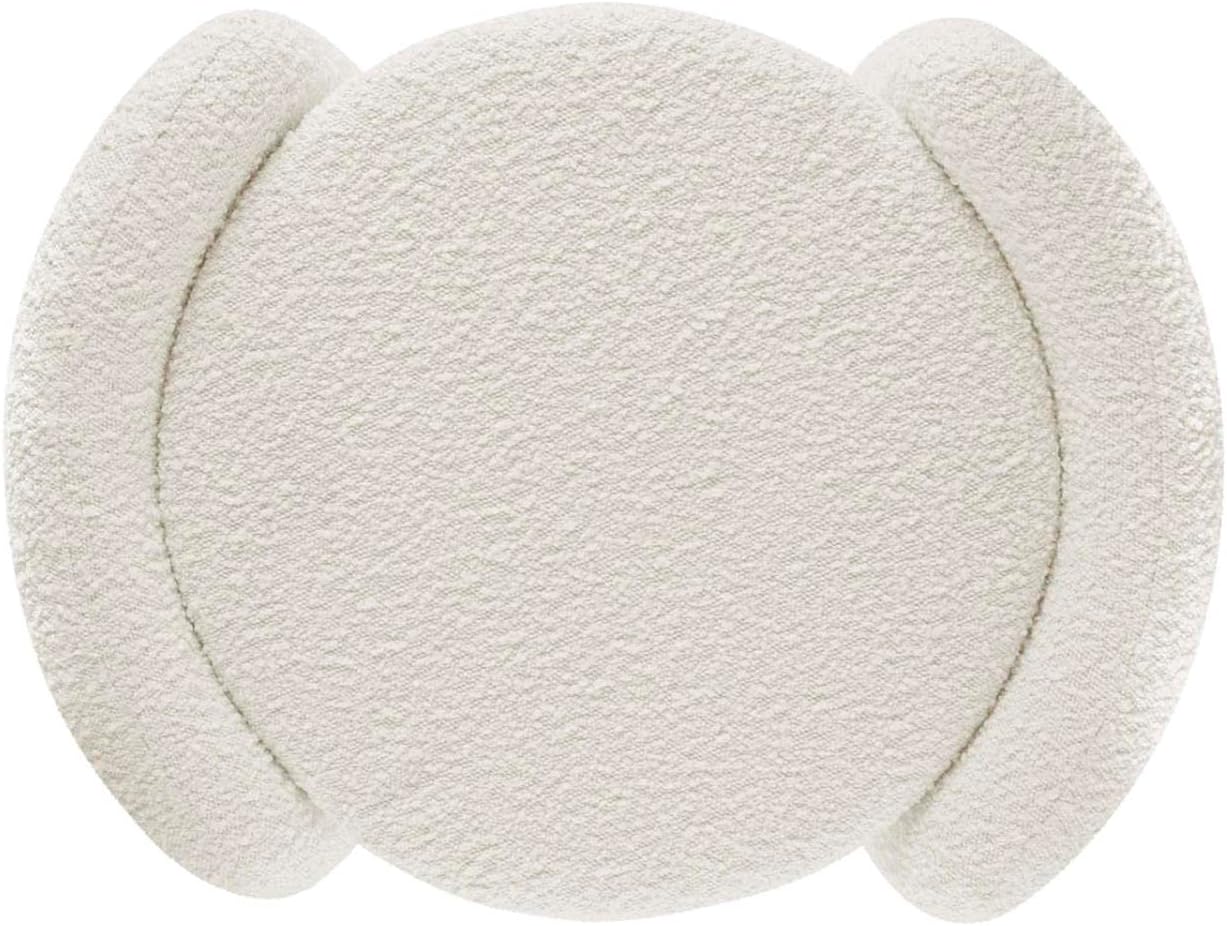 Modway EEI-5561-IVO Nebula Boucle Upholstered Upholstered Ottoman, Ivory