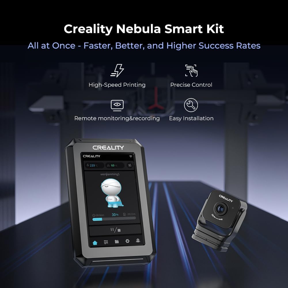 Creality Nebula Smart Kit, High-Speed Printing Nebula Pad with Nebula 3D Printer Camera 4.3 inch Touch Screen Remote Monitoring Time-Lapse Photography for Ender 3 V3 SE/Ender 3/Ender 3 Max Neo/V2/S1