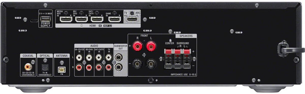 Sony STRDH590 5.2 Channel Surround Sound Home Theater Receiver: 4K HDR AV Receiver with Bluetooth,Black