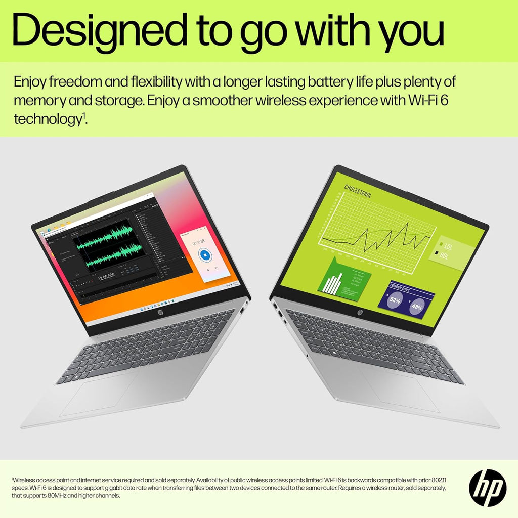 HP Notebook 15.6 FHD Laptop Computer with Microsoft Office 365, 16GB DDR4 RAM, 512GB SSD, Intel 4-Core N100 CPU, 2026 Edition, Numeric Keypad, Copilot AI, Windows 11 Home, Silver