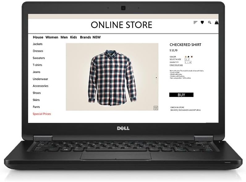 Dell Latitude 5480 14" Business Laptop Computer, Intel Core i7-7600U 2.8 GHz Notebook PC, 16 GB DDR4 RAM, 512 GB SSD, Webcam, HDMI, Windows 11 Pro 64 (Refurbished)