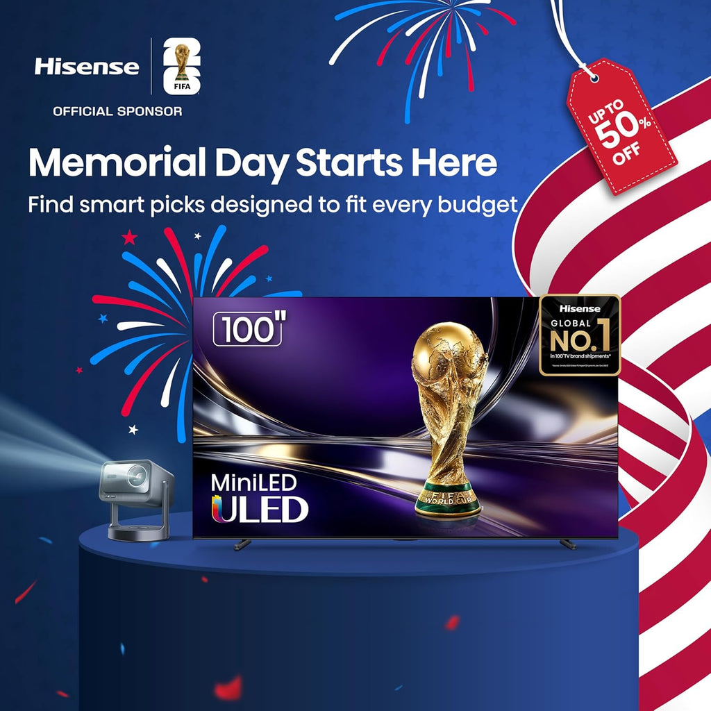 Hisense 55" E7 Cinema Series Hi-QLED Mini-LED 4K UHD Smart Fire TV (55E7SF, 2026 NEW) - Native 144Hz, AI Picture, Dolby Vision IQ · Atmos, FALD, HDR10+ Adaptive, MEMC, Alexa+