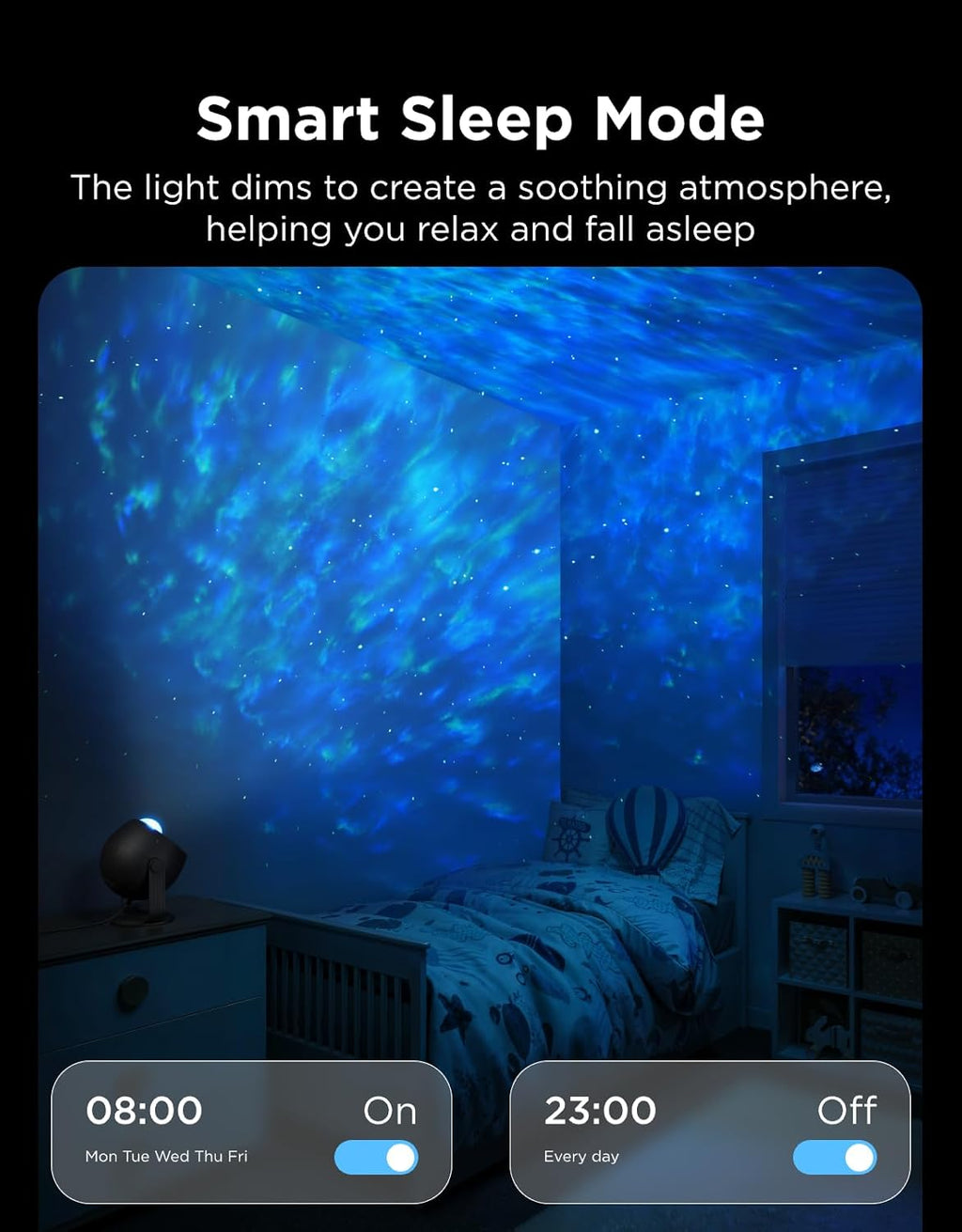 Govee Nebula Star Projector Lights Bundle with Govee Star Light Projector with Ocean Wave Ripple Effects