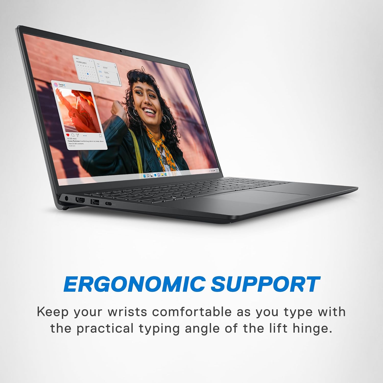 Dell Inspiron 3530 Laptop - 15.6-inch FHD (1920x1080) Display, Intel Core i3-1305U Processor, 8GB DDR4 RAM, 512GB SSD, Intel UHD Graphics, Windows 11 Home, Onsite Service - Carbon Black