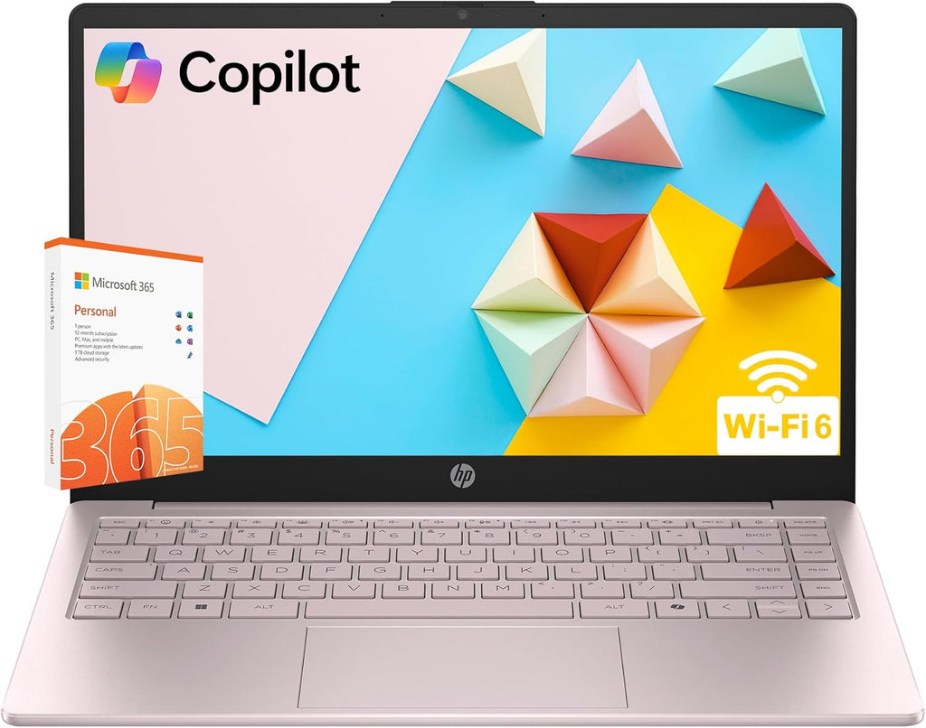 HP 2026 Ultrabook Laptop for Students & Home, Microsoft Office 365 with Copliot AI, 8GB RAM, 256GB SSD + 128GB eMMC Storage, Quad-Cores Intel Processor, Windows 11, Lightweight, Long battery life