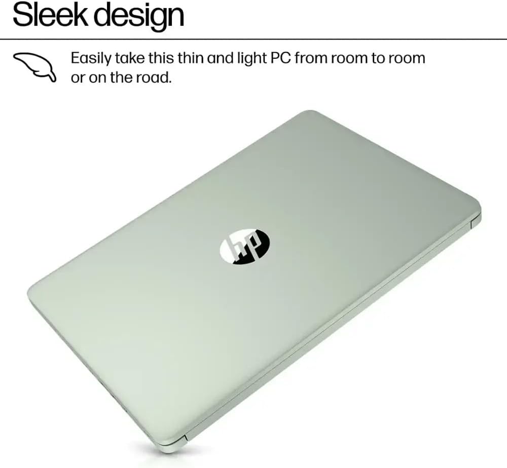 HP 14 Laptop Ultra Thin & Light, Intel N150 Quad-Core Processor, 8G RAM, 128GB SSD, HDMI, USB-C, WiFi 6, SD Card Reader, Microsoft Office 365 Included, Windows 11, Green, XtreDura Accessories