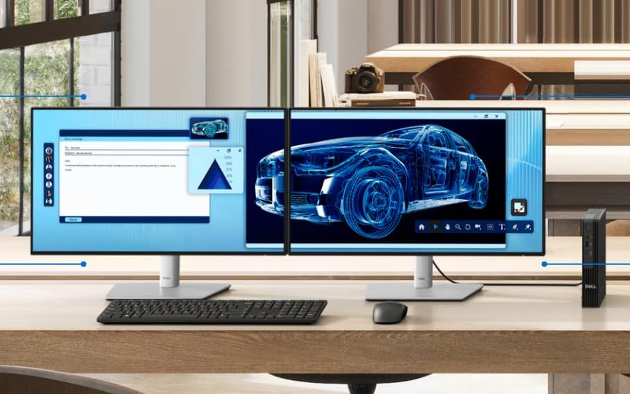 Dell OptiPlex Next-Generation, Pro Micro Business Desktop, Intel i5-14500T, 14-Core, up to 4.8 GHz, 16GB DDR5 RAM, 512GB NVMe SSD, WiFi 6E, Bluetooth, Windows 11 Pro, HDMI, DisplayPort