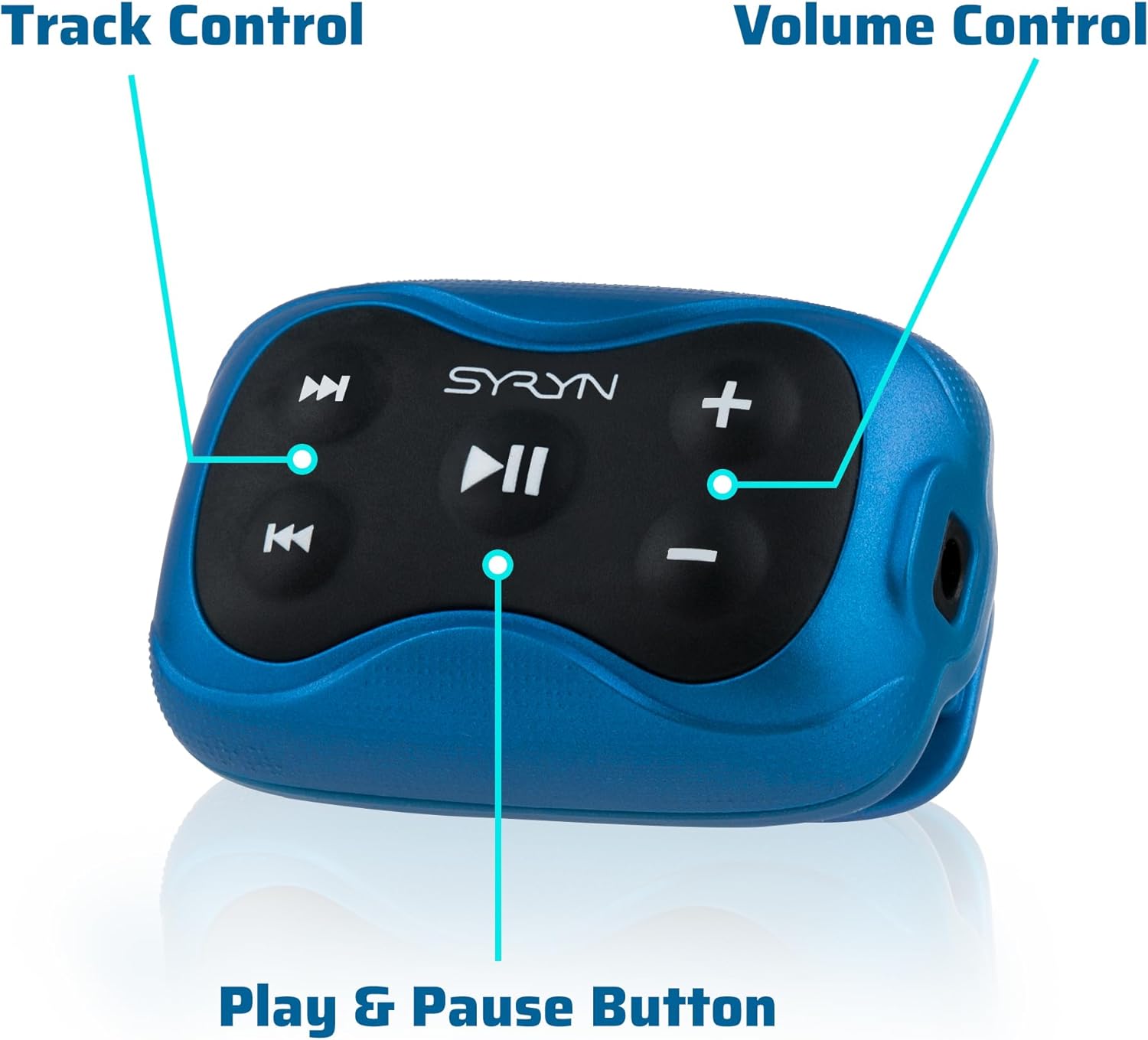 100% Waterproof SYRYN 2 Swimbuds Sport Bundle for Swimming with Music | 8 GB (2,000 Songs or 138 Hours of Audio) | Drag and Drop MP3, AAC, M4a, FLAC Using PC or Mac | No Spotify or Other Streaming