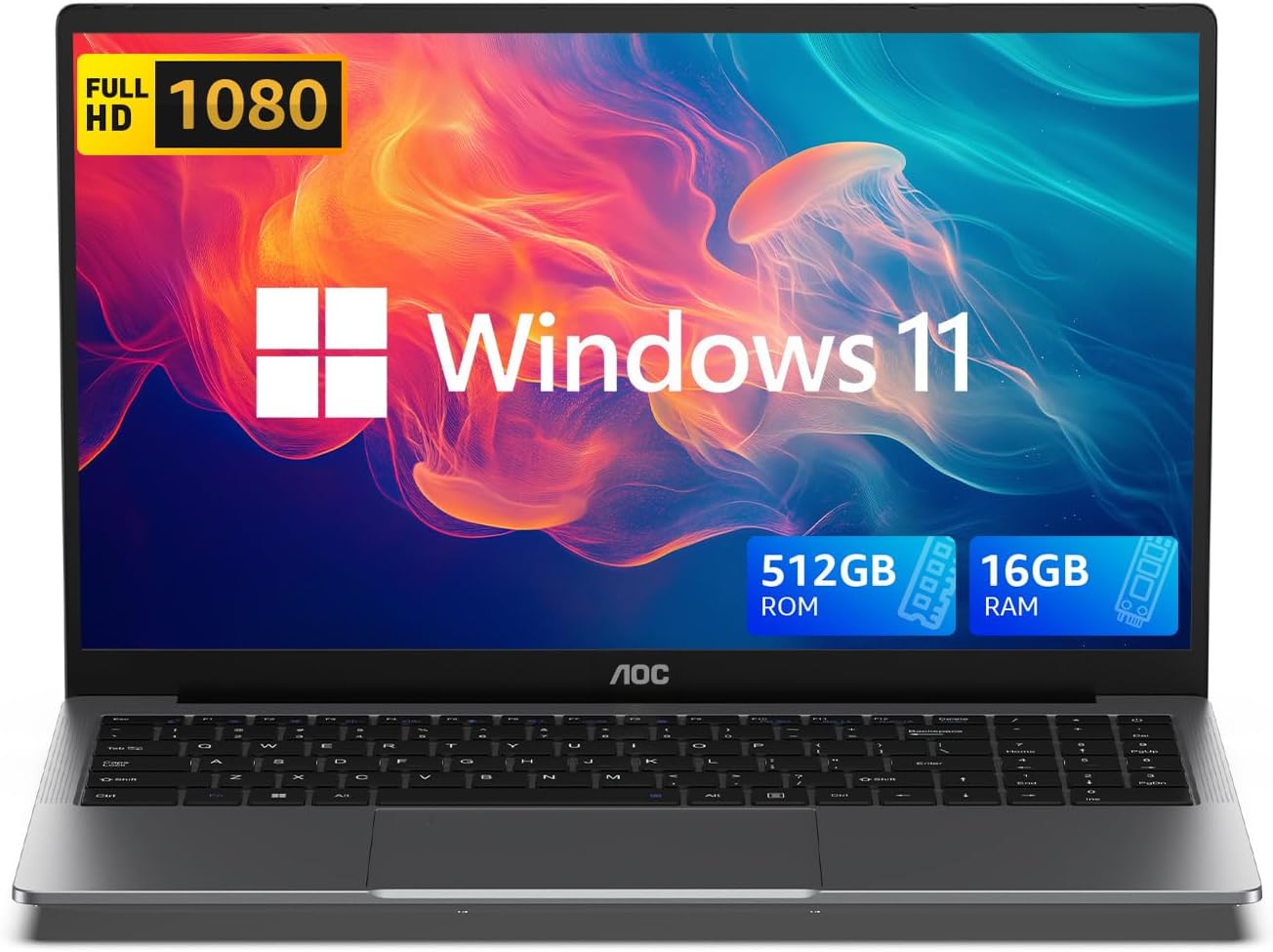FHD Display Laptop Computer, Home/Business/Student Laptop, USB3.2, HDMI