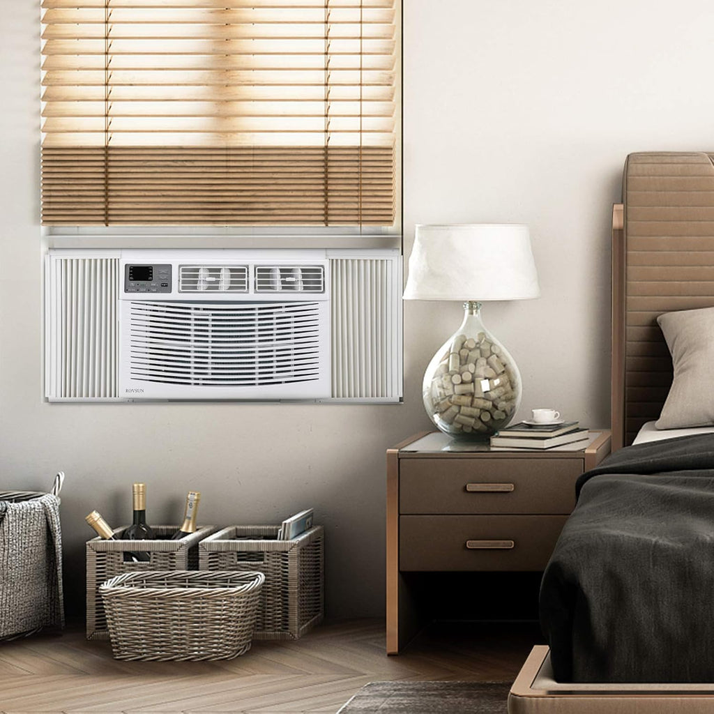 ROVSUN 8000 BTU Air Conditioner Window Unit, 3-in-1 Window AC Unit Cooler, Dehumidifier & Fan with Timer, Remote Control & Installation Kit, Cooling Rooms up to 350 Sq. Ft, 115V/60Hz