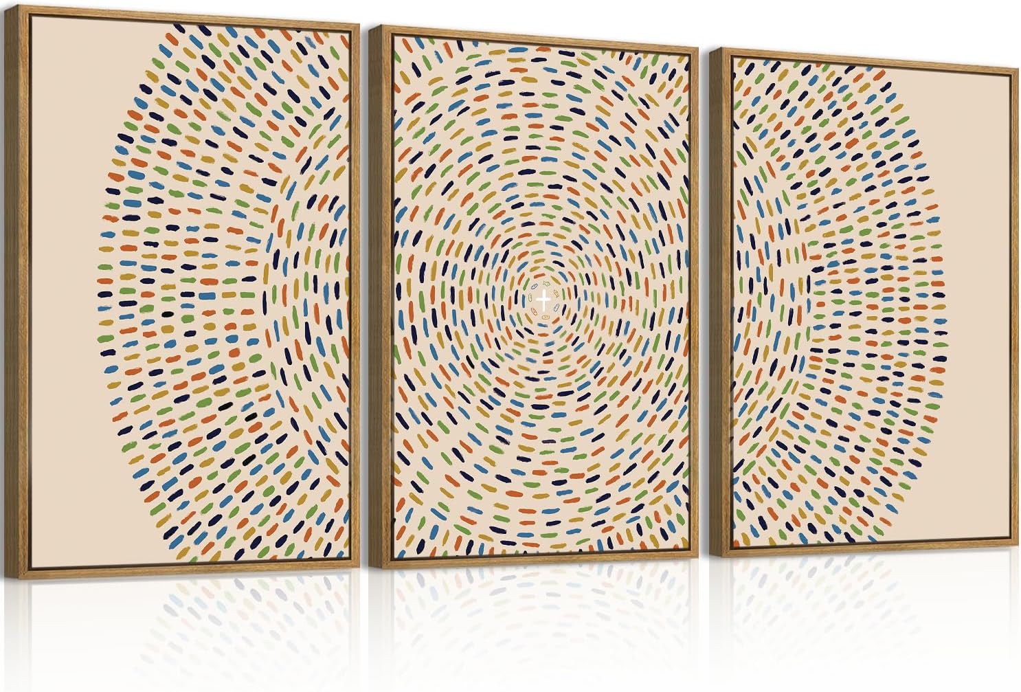 Anyzal Extra Large Jesus Feeds the 5000 Framed Wall Art 24x36 Inch Jesus Christian Canvas Wall Decor Religious Minimalist God Artwork for Living Room Bedroom Set of 3