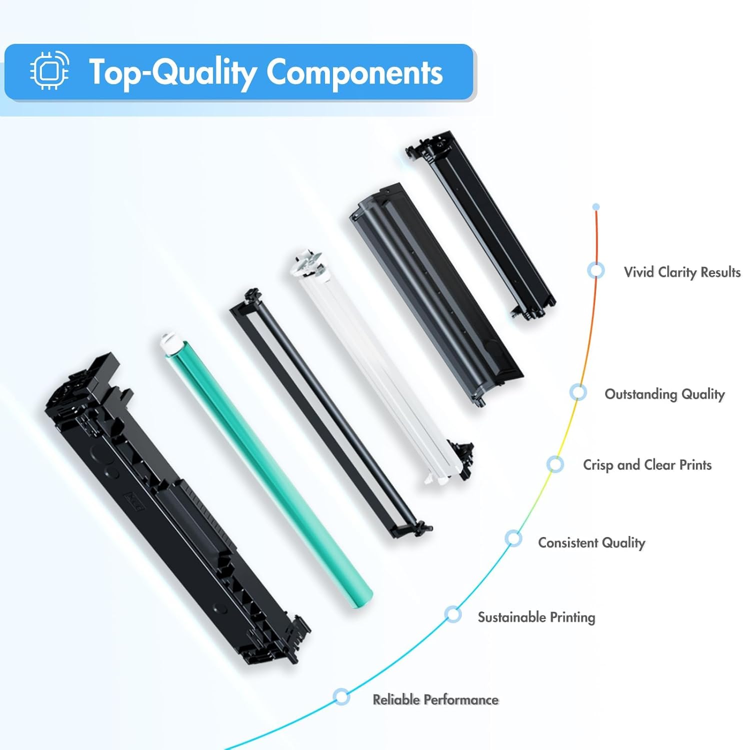 218X Toner Cartridges 4 Pack 218A 3301sdw 3301fdw 3301 Compatible Replacement for HP 218 Color LaserJet Pro MFP 3301fdw 3301cdw 3201dw 3201 Printer High Yield Ink Set W2180X with Chip (B/C/Y/M)