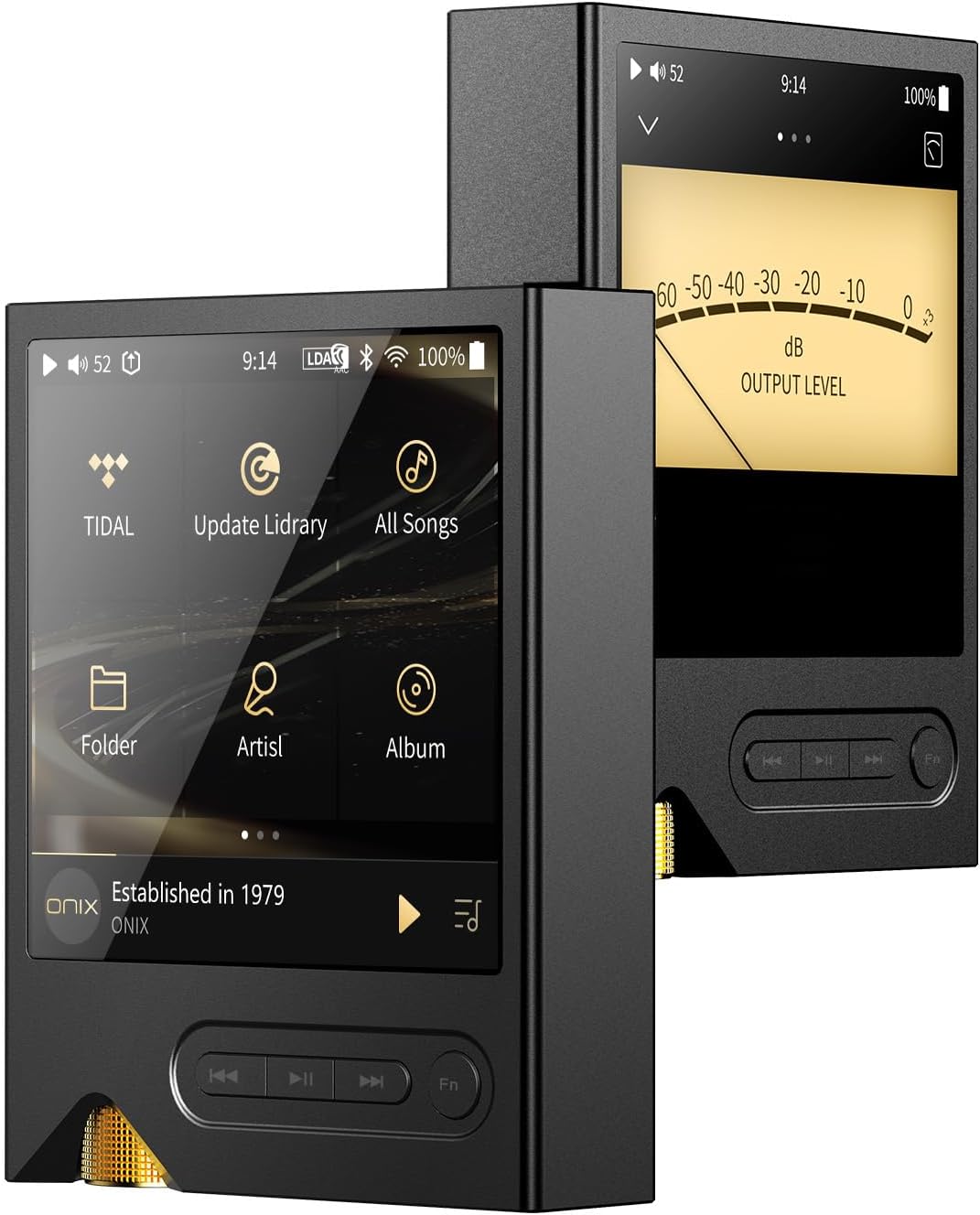 Onix XM2 Portable Audio Player, Hi-Res Lossless Music Player MP3 CS4308P 8-Channel DAC & Brighton Architecture, 800mW@32Ω, 3" OLED Touch Screen, Bluetooth 5.2, 2TB Expandable, 8.5H Battery, USB DAC
