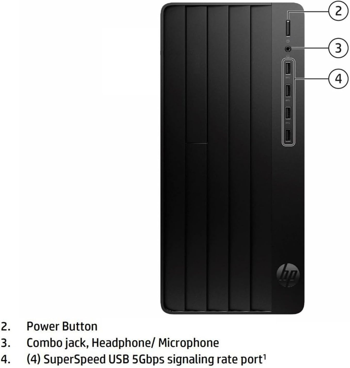HP Desktop Computer Tower PC - Intel i5-12500T 6-Core, 32GB DDR4 RAM, 1TB PCIe SSD, Windows 11 Home, WiFi, Bluetooth, HDMI, Business Ready with Keyboard Mouse, Jet Black