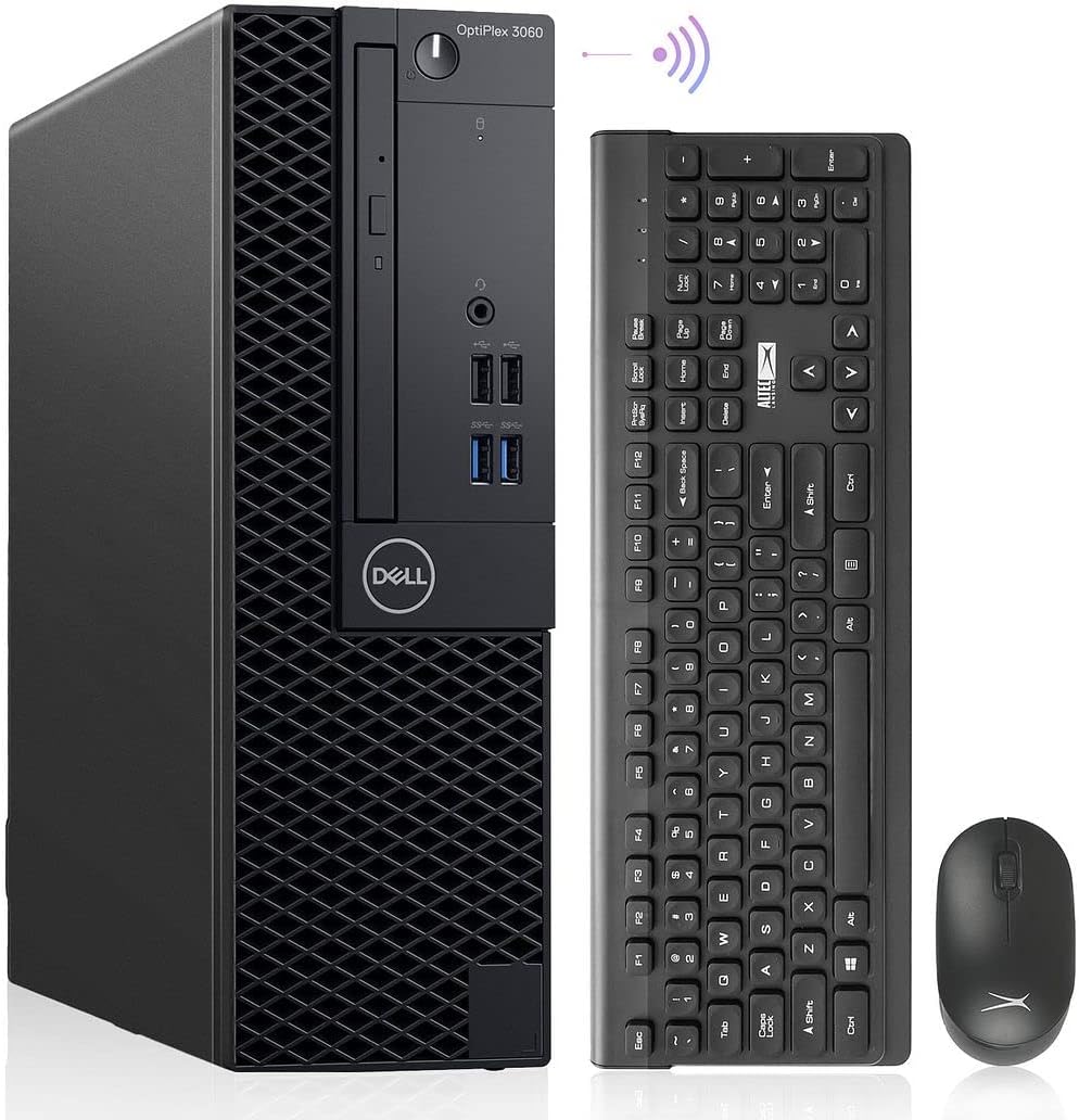 Dell OptiPlex 3060 Desktop Computers Windows 11 Pro, Hexa Core i5-8500 Up to 4.1Ghz,32GB DDR4,1TB M.2 NVMe SSD,1TB HDD,AX210 Built-in WiFi 6E, Small Form Factor PC, Black (Renewed)