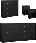 Tvilum Portland Black 4-Piece Bedroom Set