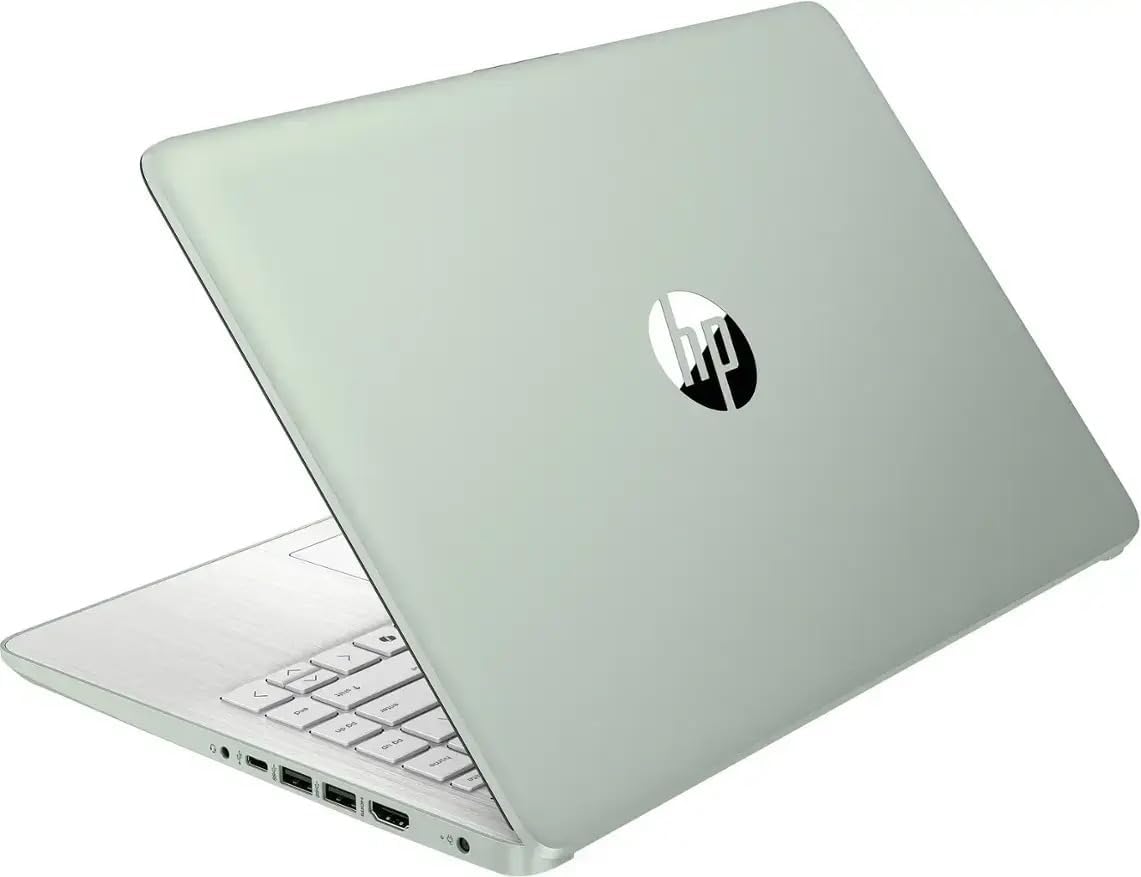 HP 14 Laptop Ultra Thin & Light, Intel N150 Quad-Core Processor, 8G RAM, 128GB SSD, HDMI, USB-C, WiFi 6, SD Card Reader, Microsoft Office 365 Included, Windows 11, Green, XtreDura Accessories