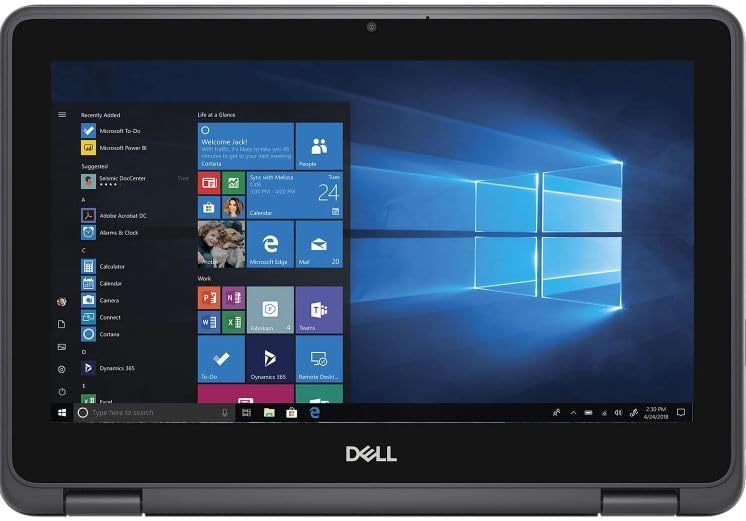 Dell Latitude 3190 11.6" HD 2-in-1 Touchscreen Laptop Intel N5030 1.1Ghz 4GB Ram 128GB SSD Windows 11 Professional (Renewed)