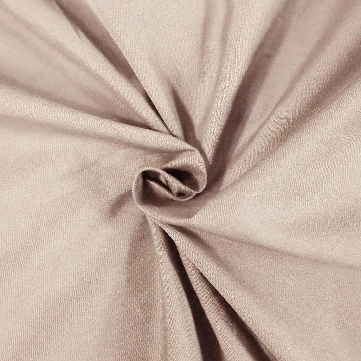 Superior 300 Thread Count Cotton Percale Sheet Set, Silky-Soft, Cooling Sheets, Bedding Basics, Breathable Sheets, 1 Elastic Deep Pocket Fitted Sheet, 1 Flat Sheet, 2 Pillowcases, Full, Tan