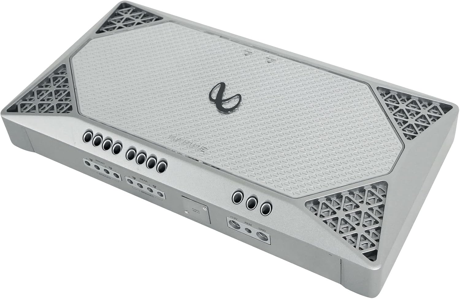 Audiosavings Bundle:(1) Infinity M704A 400w RMS 4 Channel Marine Amplifier Class D Boat Amp Bundle with (1) Rockville RWK42 4 Gauge 4 Chan Car Amp Wiring Installation Wire Kit (2) RCA's (Items 2)