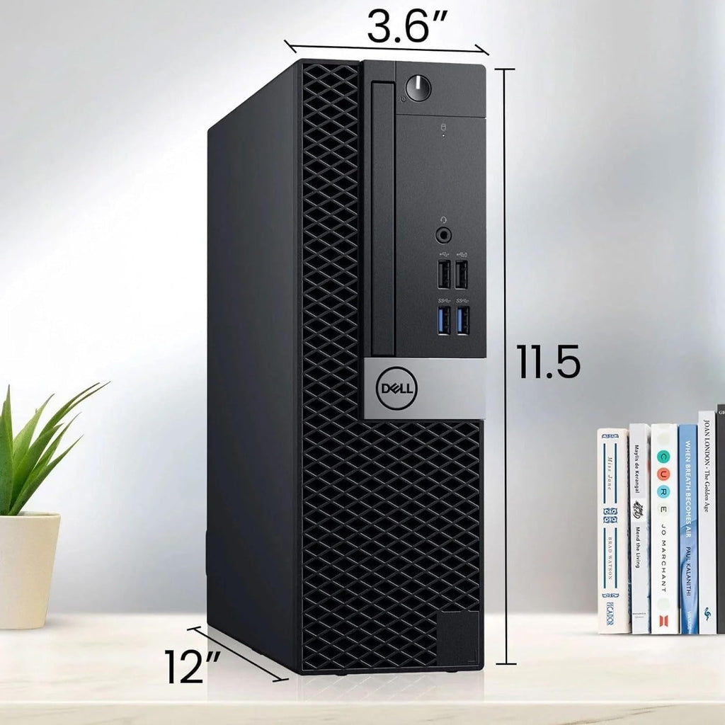 Dell OptiPlex 3070 Desktop Computer PC Intel Core i5-9500 6-Cores, 16GB DDR4 Ram, 512GB SSD, Dual 2 x 22 LED Monitors, WiFi, Wireless KB & Mouse, Windows 11 Pro (Renewed)
