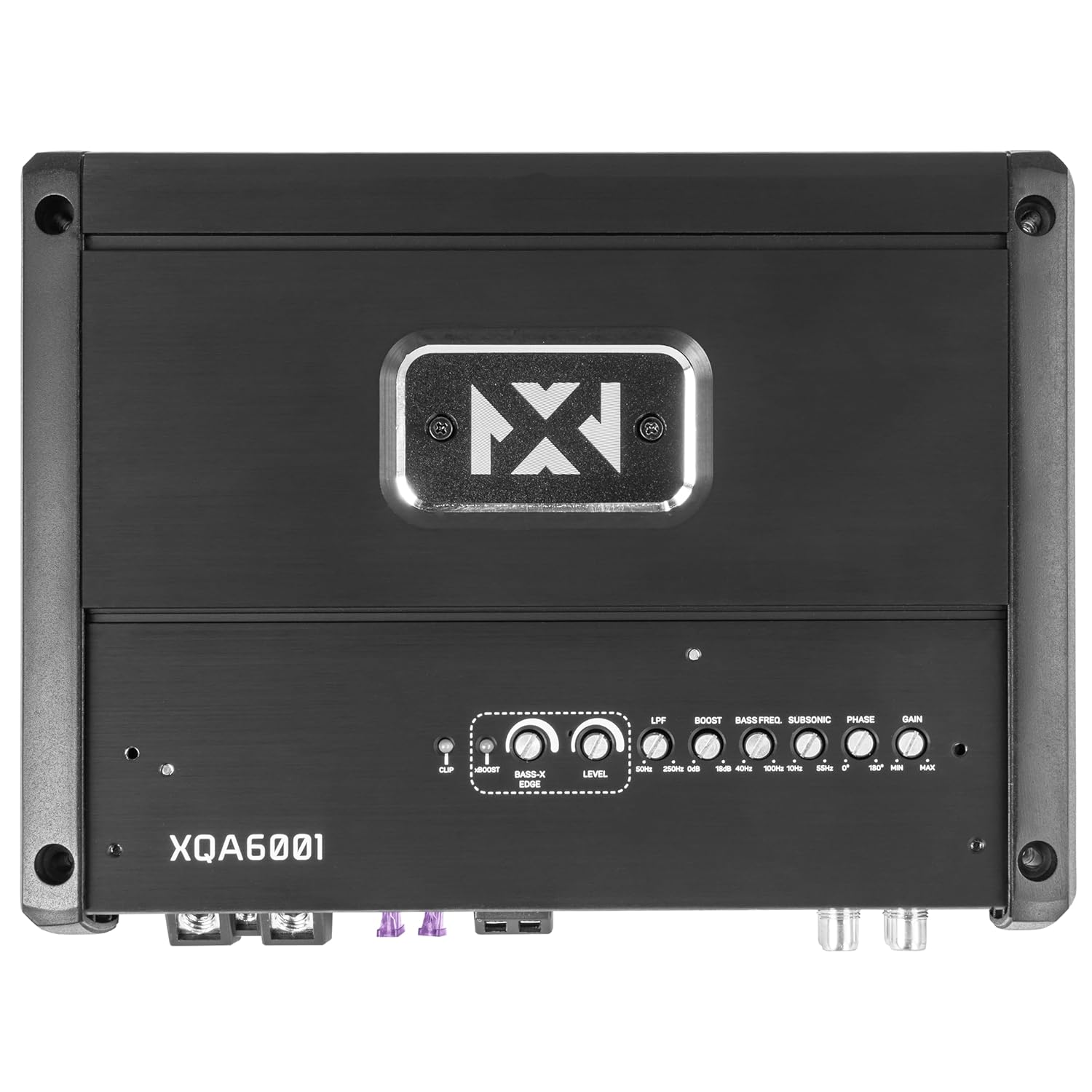 NVX XQA6001 600W RMS XQ-Series SQ Hi-Res Class D 1-Ohm Stable Monoblock Amplifier with X-Boost and Wired Bass Remote