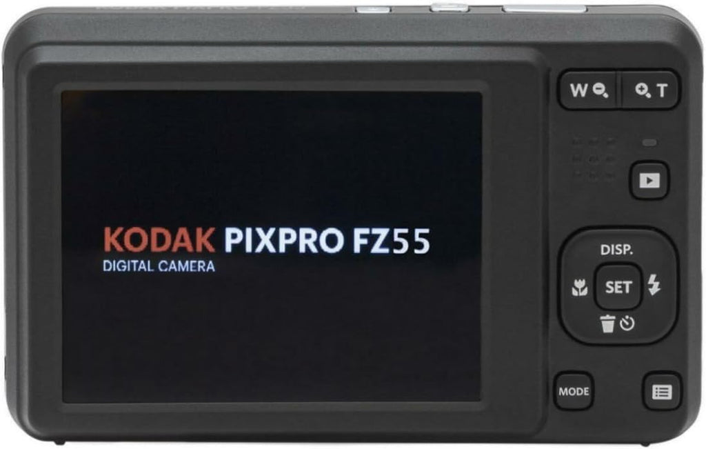 Kodak PIXPRO Friendly Zoom FZ55 Digital Camera (Black) Bundle with Case for Compact Cameras, and Kodak 32GB Class 10 UHS-I U1 SDHC Memory Card (3 Items)