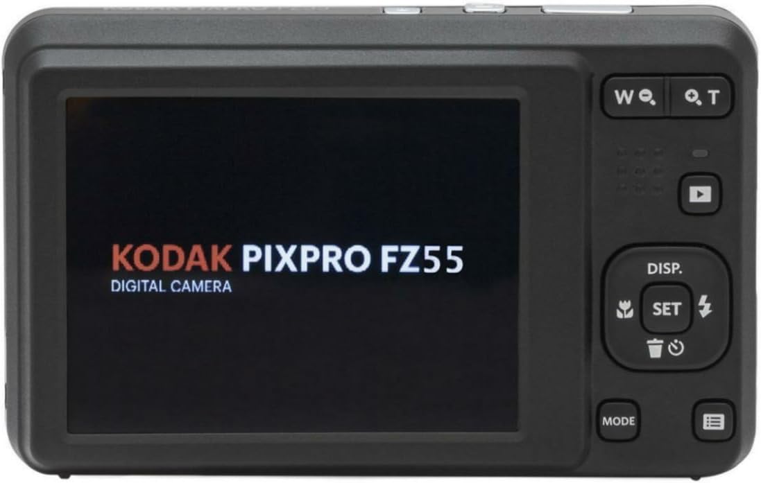 Kodak PIXPRO Friendly Zoom FZ55 Digital Camera (Black) Bundle with Case for Compact Cameras, and Kodak 32GB Class 10 UHS-I U1 SDHC Memory Card (3 Items)