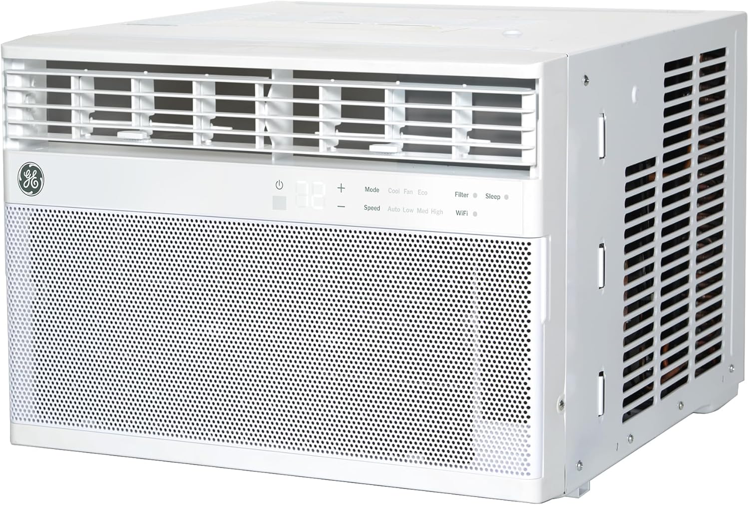 GE Window Air Conditioner 10,000 BTU for Rooms up to 450 sq ft., Wi-Fi Enabled, Energy-Efficient Cooling for Medium Rooms, Easy Install Kit, Control Using Remote or Smartphone App, White