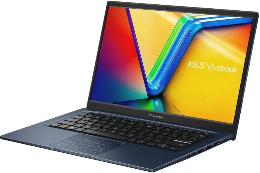 ASUS Vivobook 14" FHD Laptop, Intel Core i3-1315U Processor, 8GB RAM, 128GB SSD, Windows 11 Home, Intel UHD Graphics, Wi-Fi, Bluetooth, Quiet Blue, X1404VA-I38128