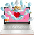 HP Essential Laptop, 14" HD Display, Intel Celeron N4120, 4GB RAM, 64GB eMMC, Webcam, HDMI, Wi-Fi, RJ-45, 1 Year Office 365, Windows 11 Home, Rose Gold