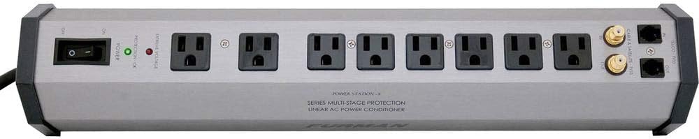 Furman PST-8 Power Station Home Theater Power Conditioner with (2) Extension Cable Bundle