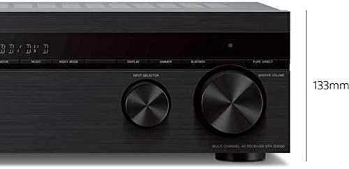 Sony STRDH590 5.2 Channel Surround Sound Home Theater Receiver: 4K HDR AV Receiver with Bluetooth,Black