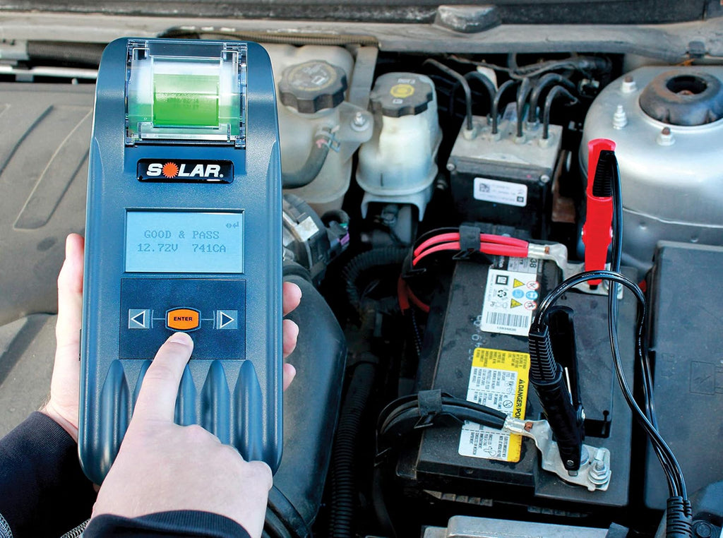 Clore Automotive SOLAR BA327 20-2000 CCA Electronic Battery and System Tester with Printer, One Size, Factory