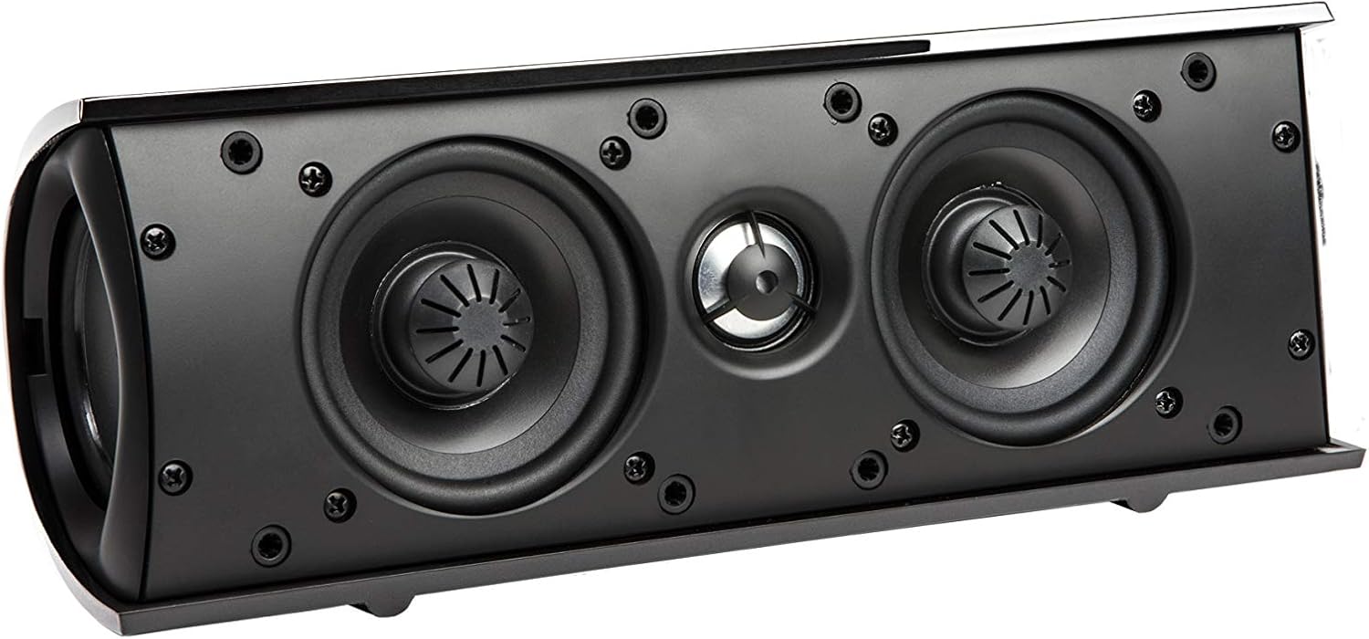 Definitive Technology ProCinema 6D - Compact 5.1 Channel Home Theater Speaker System | 250-Watt Powered Subwoofer Center Channel + 4 Speakers | Sleek Modern Looks Match Any Décor Black