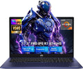 NIMO 17.3" IPS-Gaming-Laptop, AMD Ryzen 7 8745HS Up to 4.9GHz Beat R9 7940HS 16GB RAM 512GB SSD Radeon 780M-Graphics, WiFi 6E USB4 Backlit Keyboard Fingerprint, Win 11 PC for Work & Play 2-Yr Warranty