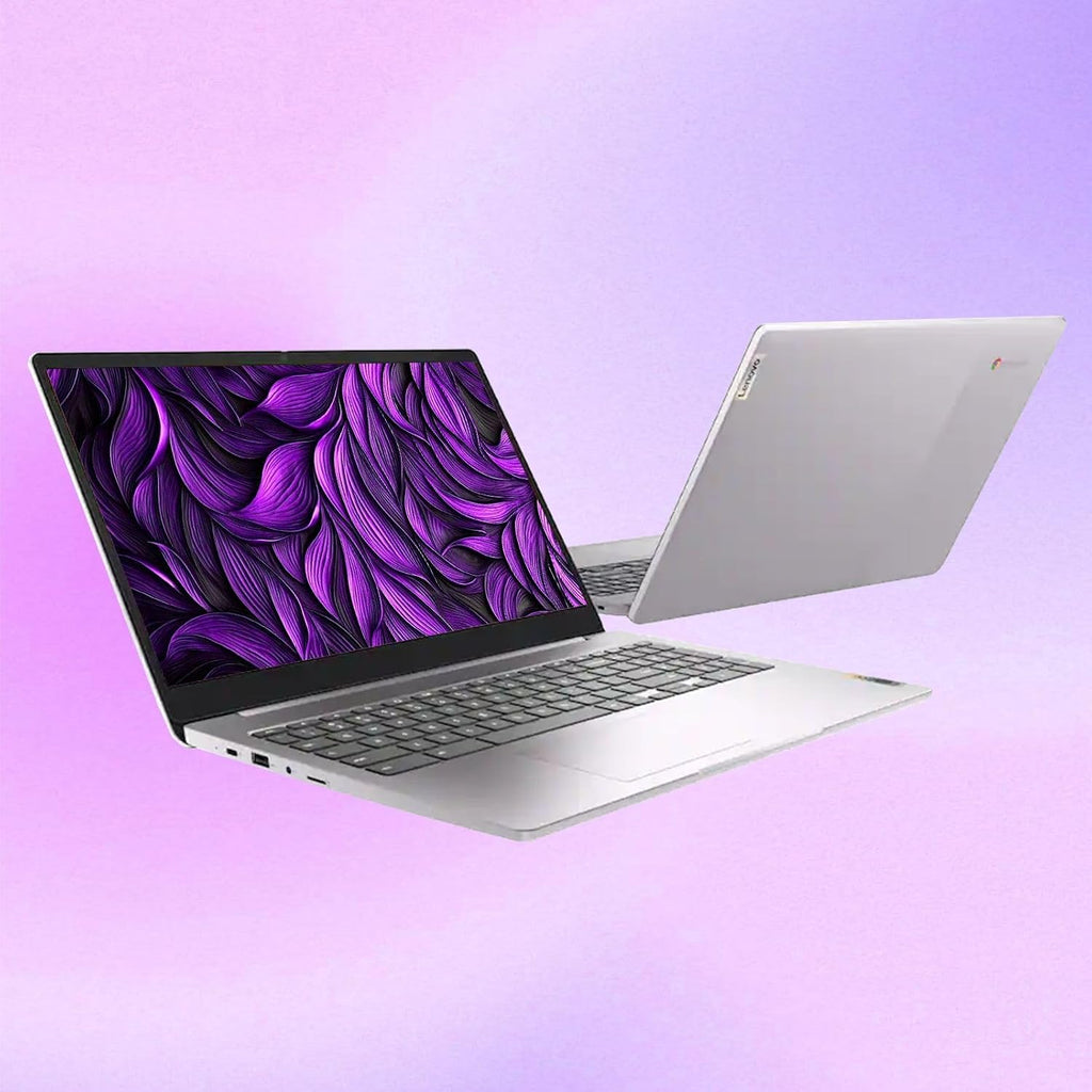 Lenovo 15.6" FHD Chromebook-Intel Quad-Core N4120(> N4020) 4GB RAM,192GB Storage,(64GB eMMC+128GB SDCard),with Privacy Camera,Wi-Fi6,HDMI1.4,Chrome OS,Artic Grey
