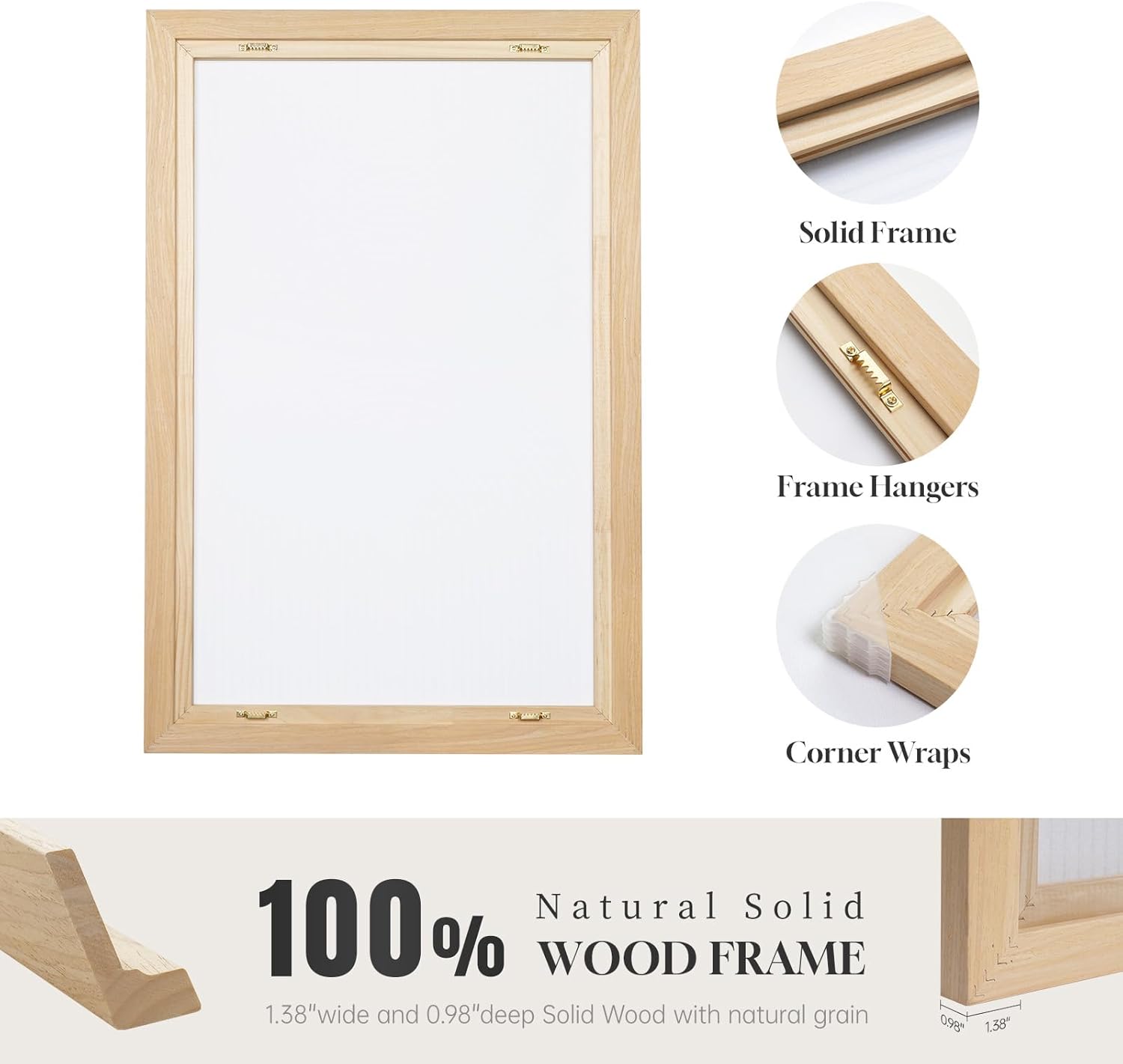 Long Narrow Framed Neutral Abstract Vertical Wall Art, 2 Piece Modern Canvas Prints Paintings Artwork for Walls, Tall Beige Cream Minimalist Pictures for Living Room Bedroom Hallway Entryway Wall Decor