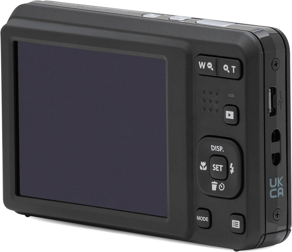 Kodak PIXPRO FZ55 Black 16MP Digital Camera 5X Optical Zoom 28mm Wide Angle 1080P Full HD Video 2.7" LCD Camera + 64GB Card and Reader + Case + Memory Wallet + Tripod + Cleaning Bundle