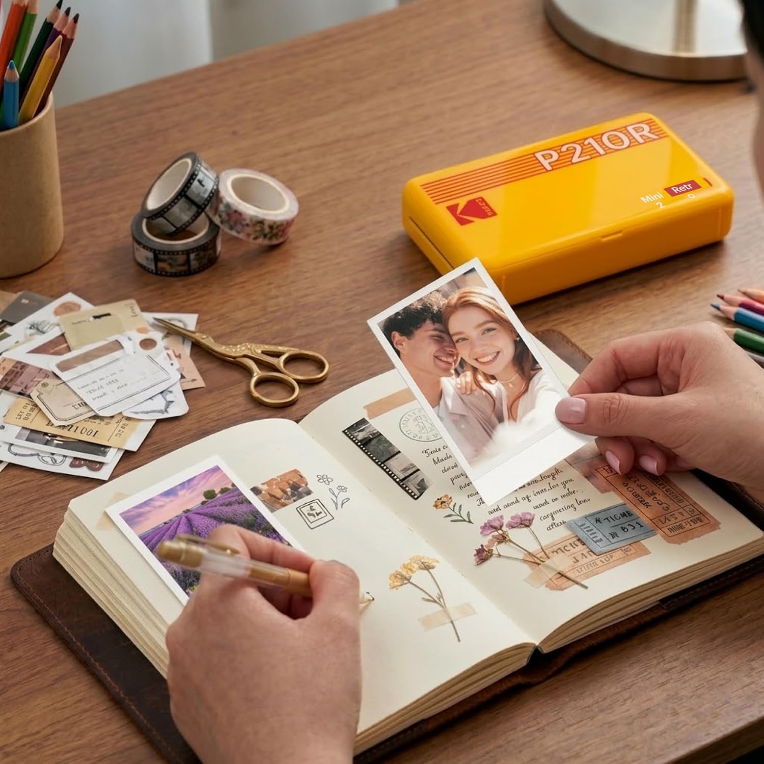 KODAK Mini 2 Retro 2x3" Portable Photo Printer, 98 Sheets, Bluetooth Smartphone Printer for iPhone & Android, Instant Color Prints, 4PASS Dye Sublimation, Black