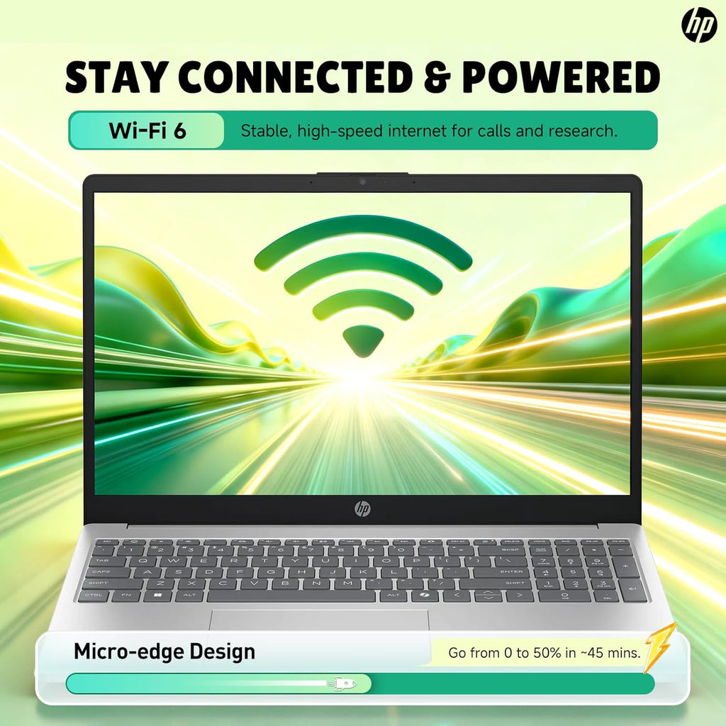HP 15.6 Touchscreen Laptop for Student & Business, Intel Core i3-1315U (Up to 4.5GHz), 20GB RAM, 512GB SSD, Copilot AI, Wi-Fi 6, HD Camera, Windows 11 Pro, Natural Silver, w/RECOLX AI Voice Recorder