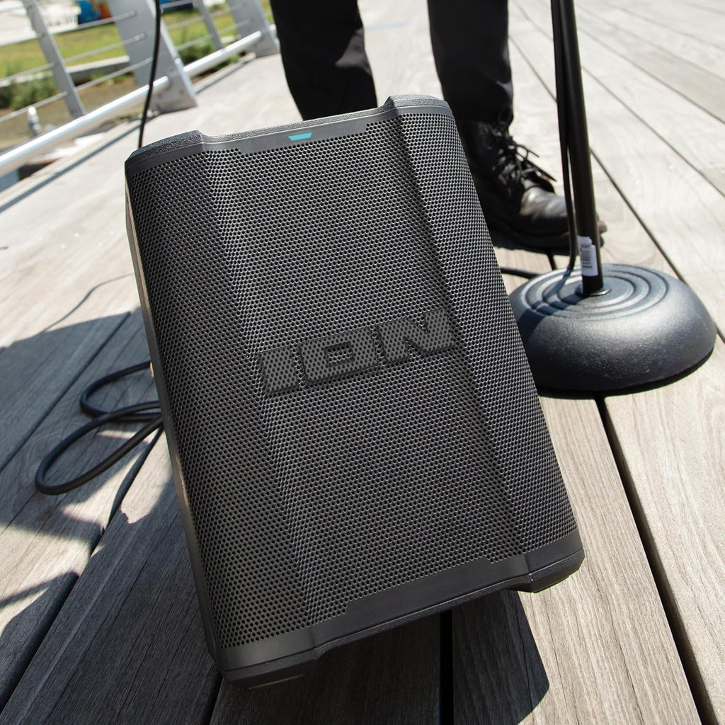 ION Audio Trouper 100 - Battery Powered Portable Bluetooth Speaker with Rechargeable Battery, Multi-Channel Mixer and FM Radio, 100W