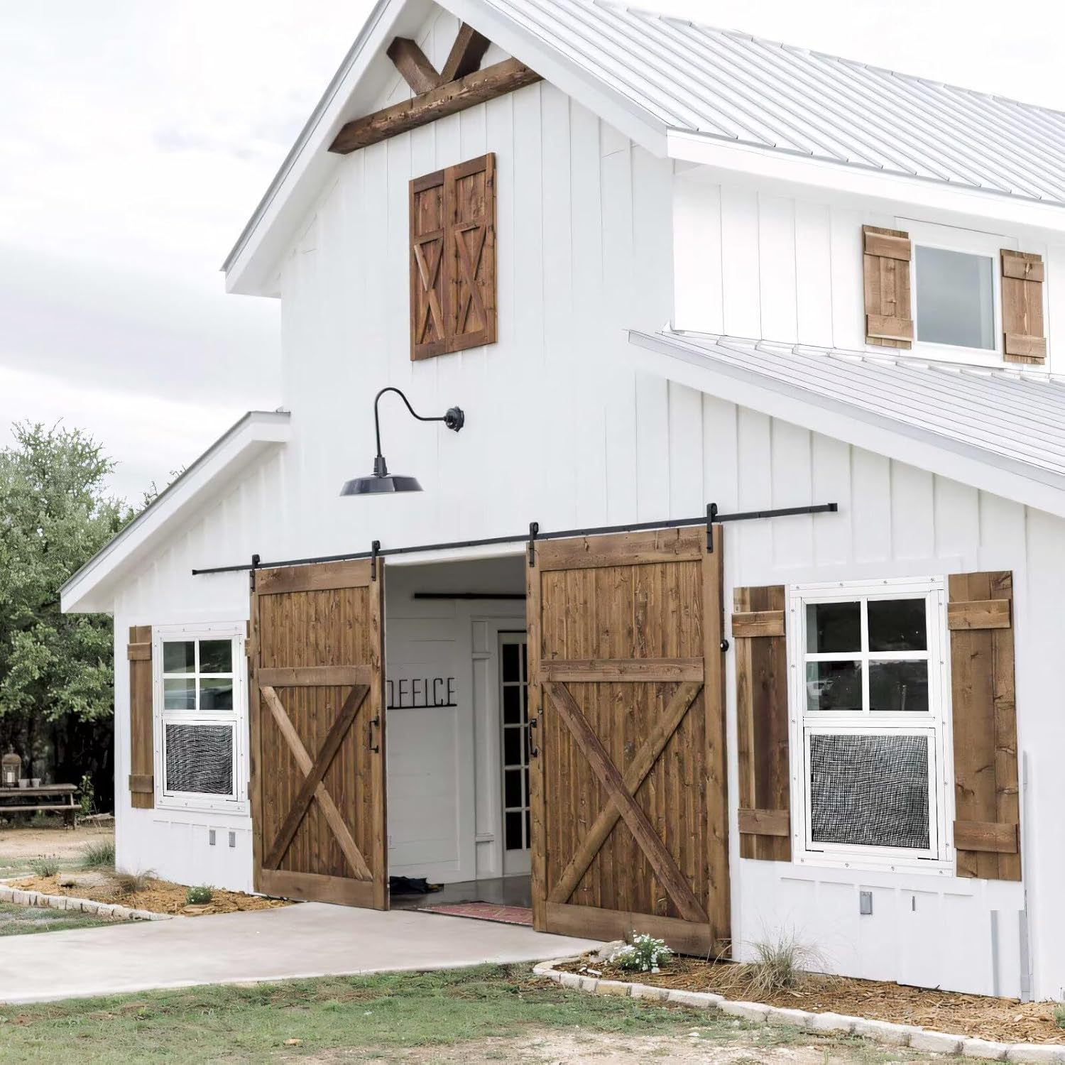 2 Pack Shed Windows,24" x 36" Small Sliding Windows,Flush Mount Windows with Tempered Glass and Fiberglass Screen for Shed, Chicken Coop, Playhouse, Household, Garage, Barns (White)