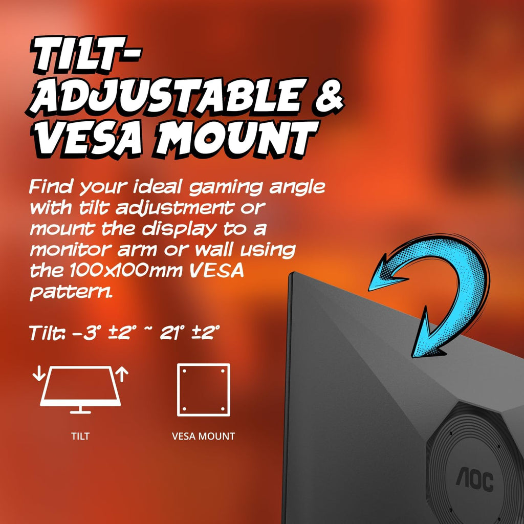 AOC 27G51Z 27 inch Gaming Monitor FHD 1920x1080, 240Hz Native with 260Hz Overclock 0.5ms MPRT, IPS Panel, HDR, 3-Sided Frameless, HDMI 2.0 x1, Display Port x1, 3-Year Zero-Bright-Dot