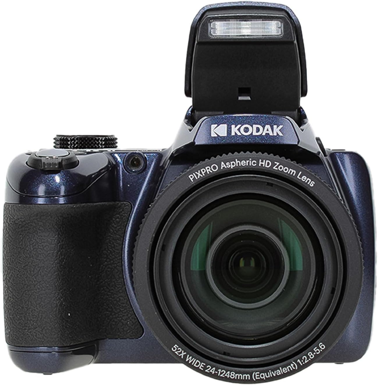 KODAK PIXPRO AZ528 Astro Zoom BSI-CMOS Bridge Vlogging Digital Camera 16MP 52X 1080p Wi-Fi (Midnight Blue) Bundle with 64GB Memory Card + Vlogger Tripod + Bag + Cleaning Kit + More Accessories