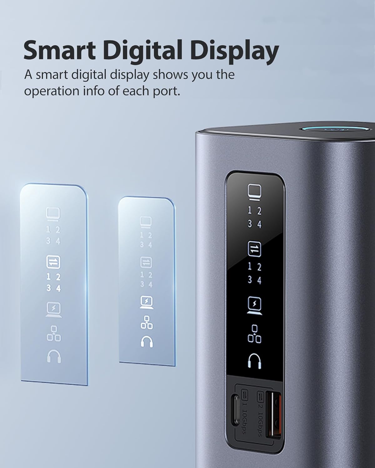 Baseus Spacemate Docking Station, 11-in-1 USB-C Dock for Windows Laptop, Triple Display with 4K HDMI & DP, 10Gbps USB-C & USB-A, Ethernet, Audio, 100W PD Charging for Dell HP Lenovo Acer and More